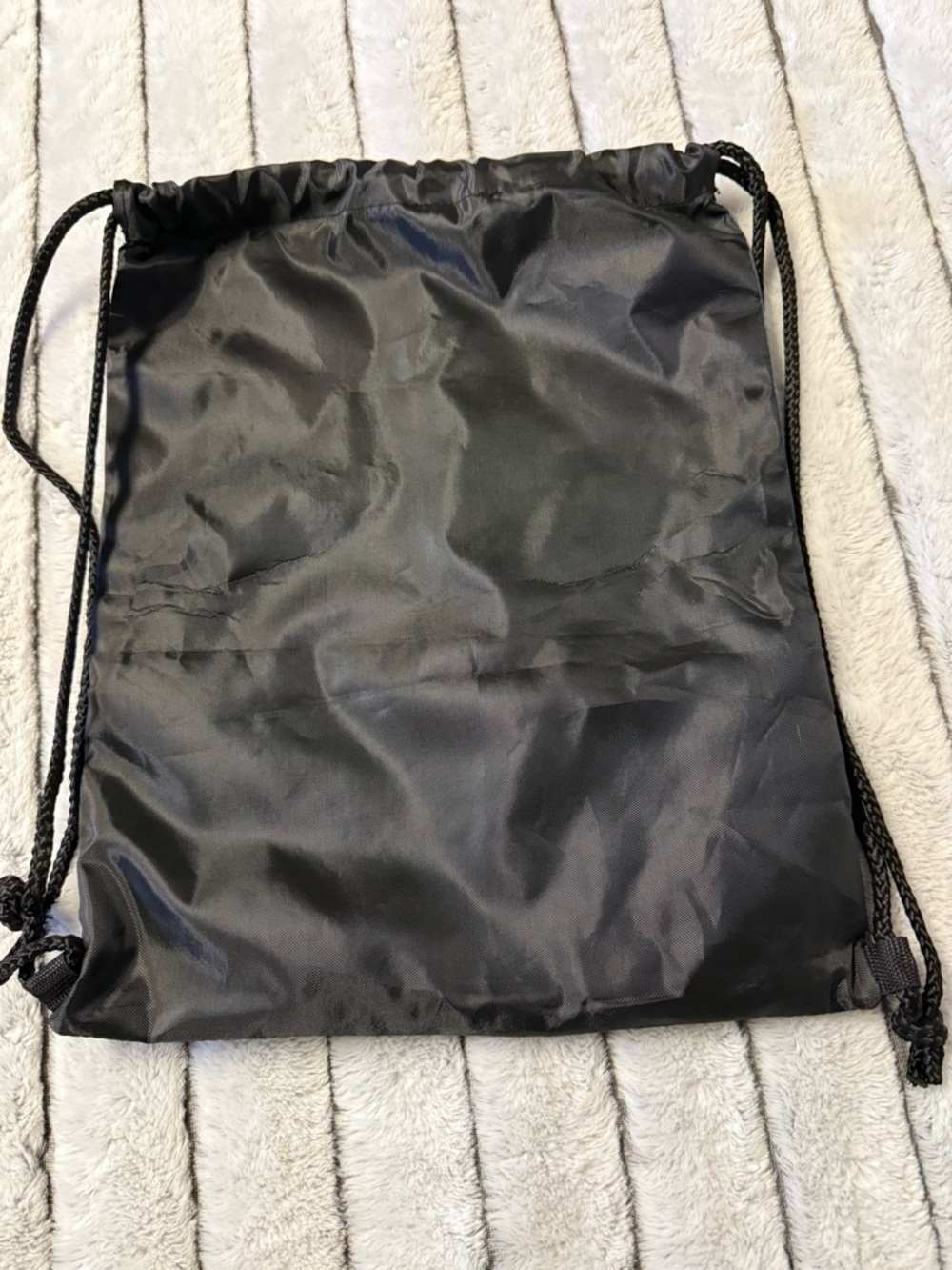 Blue and Black Drawstring Backpack - Picture 2 of 2
